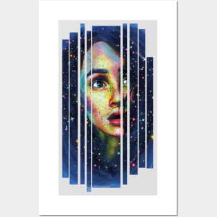 Design art face girl Posters and Art